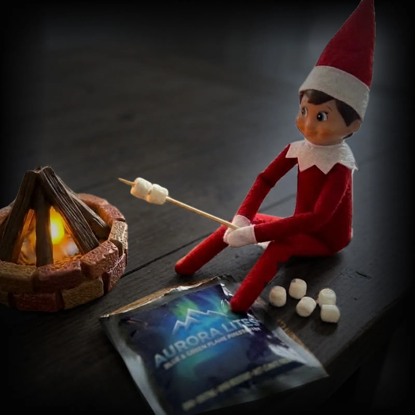 Northpole Elf Kit miniature campfire prop set